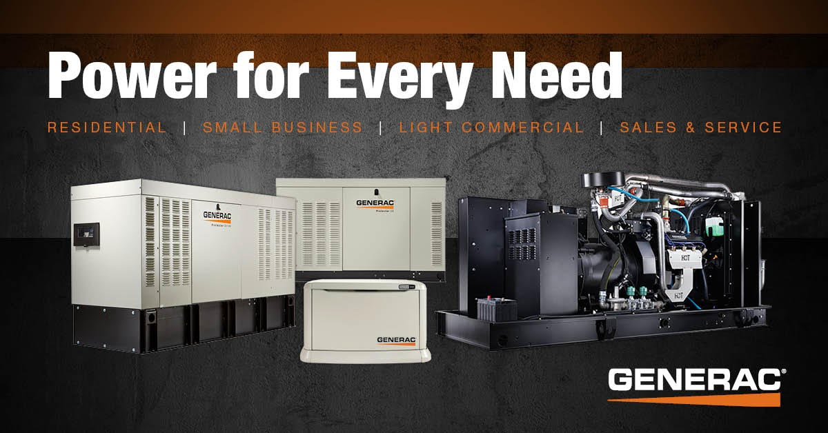 Residential Generators | Small Business Generators | Light Commercial Generators | Generator Sales & Service | Power for Every Need